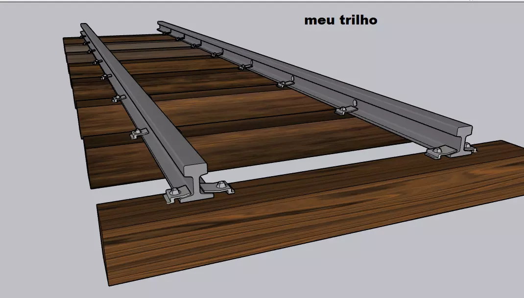 Track Train Polid 3D model