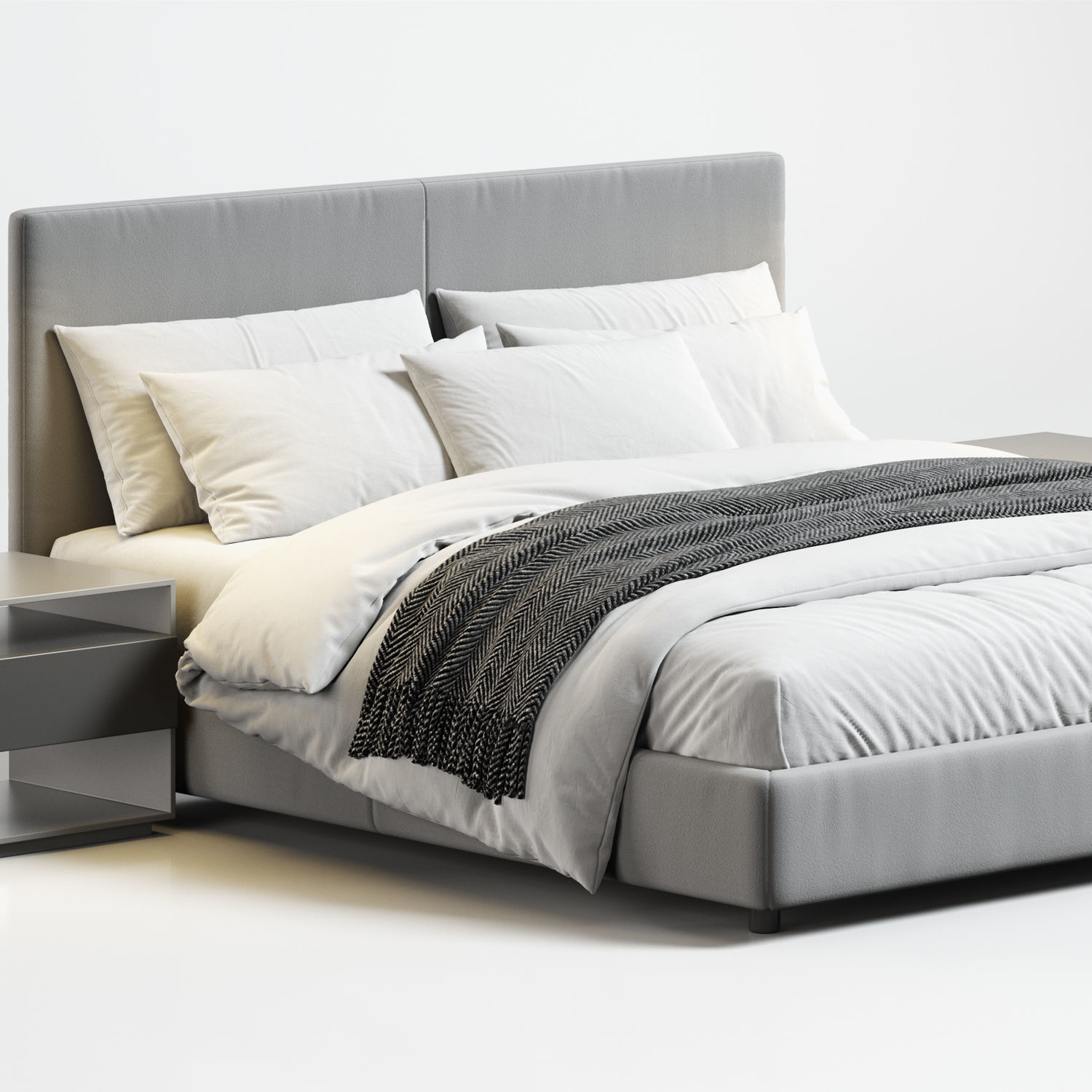 Flexform Oltre Bed 3D model_7