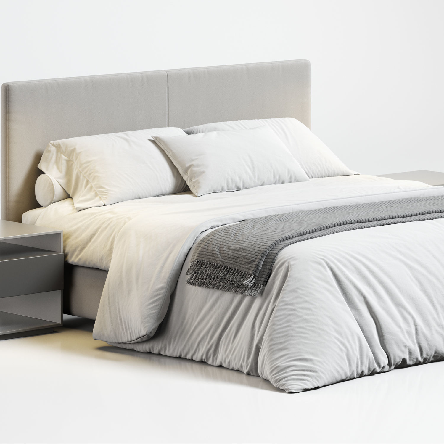 Flexform Oltre Bed 3D model_3