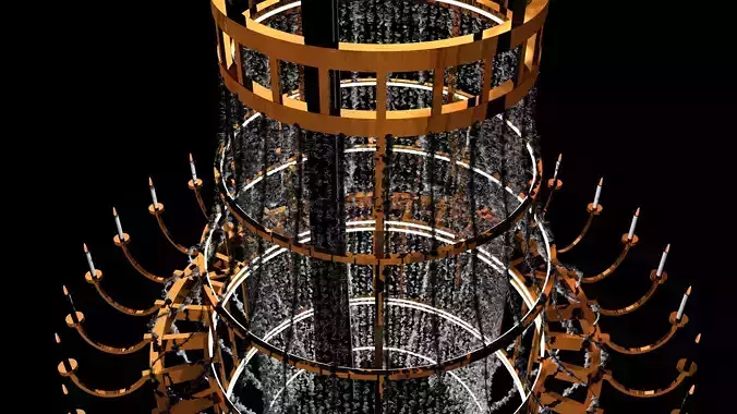 Chandelier 3d model from Ariana Grande Honeymoon Tour