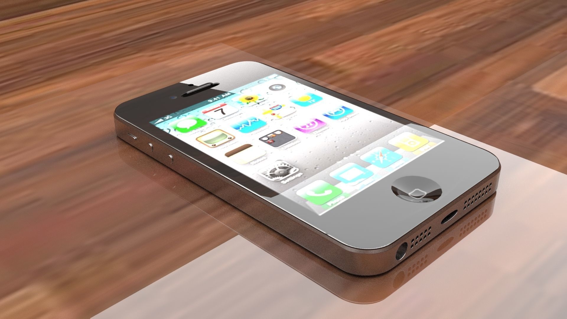 Apple iPhone 4 3D model_12