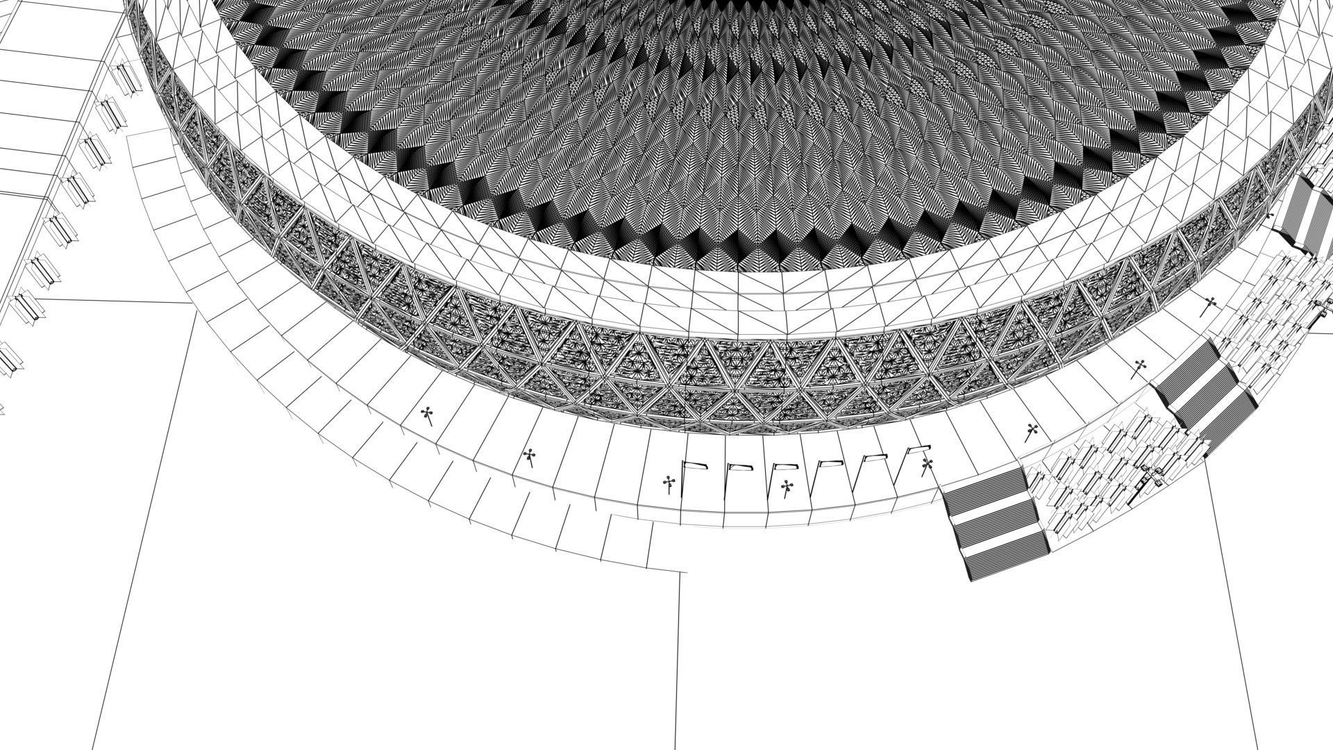 Lusail Qatar Stadium 2022 3D model_6