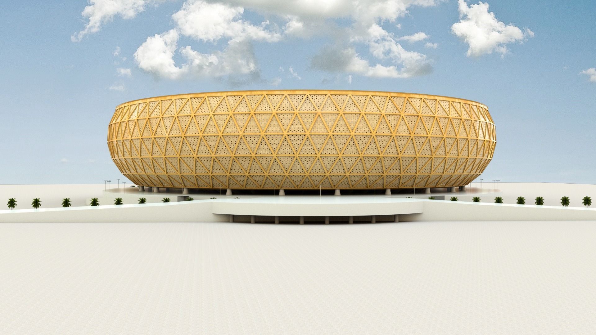 Lusail Qatar Stadium 2022 3D model_2