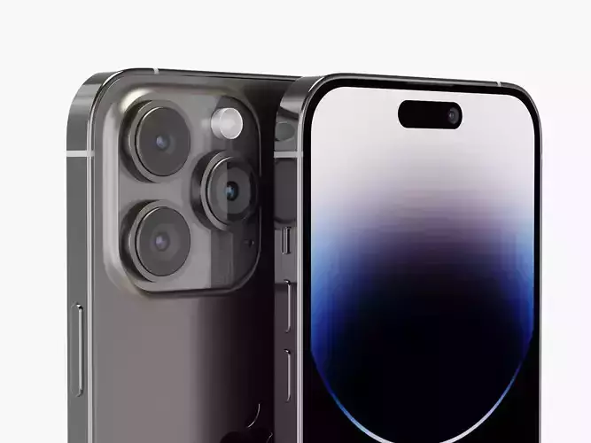 iPhone 14 Pro Max Space Black 3D model