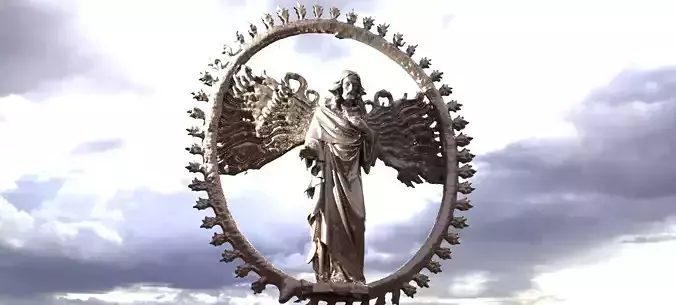 Christ Sunlight statue  3D model