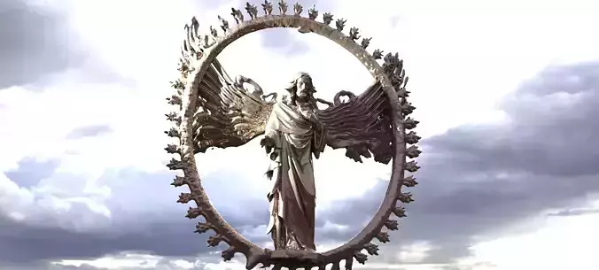 Christ Sunlight statue 2