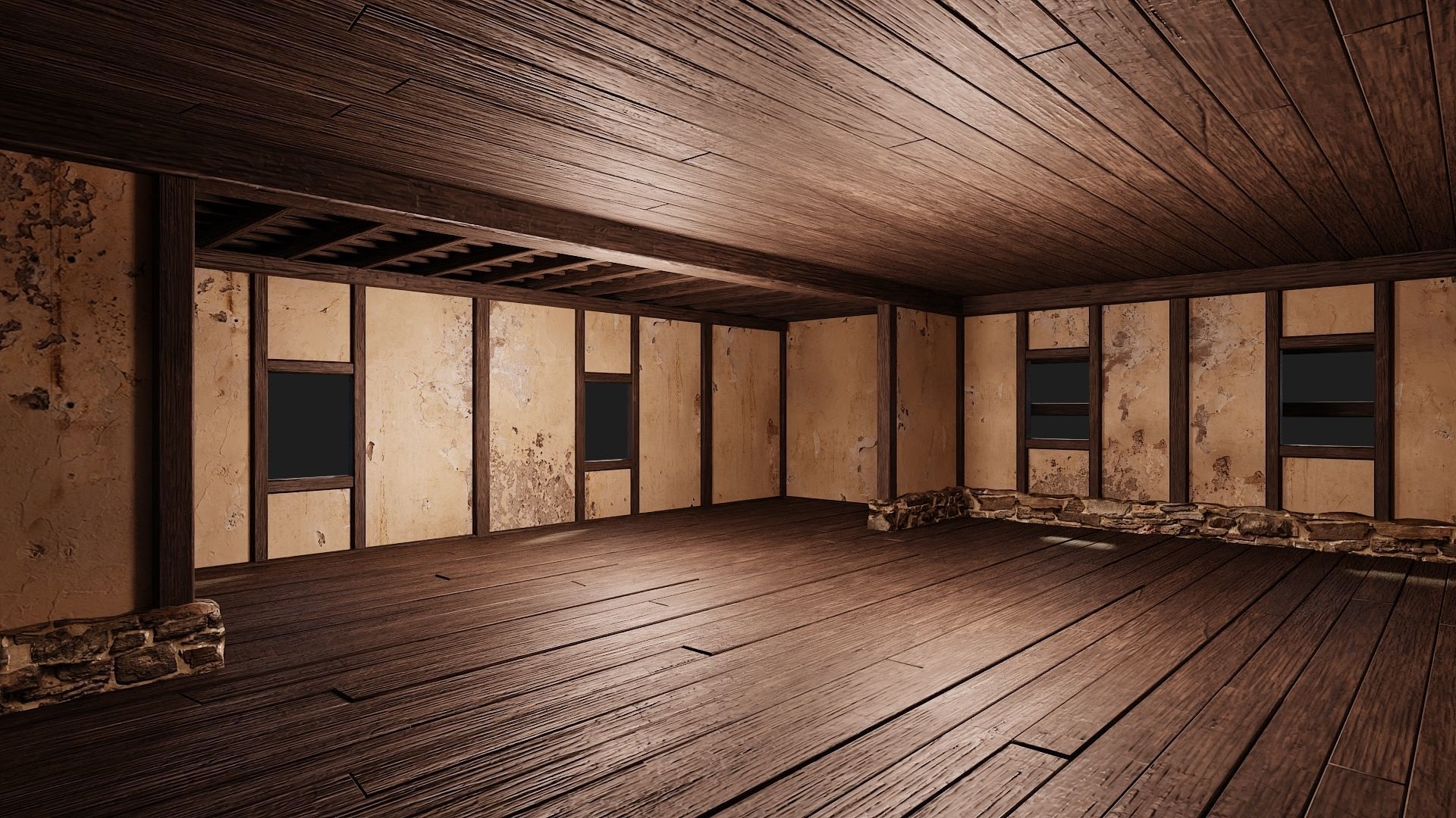 Old Medieval House 4K Textures GameReady 131 Low-poly 3D model_5