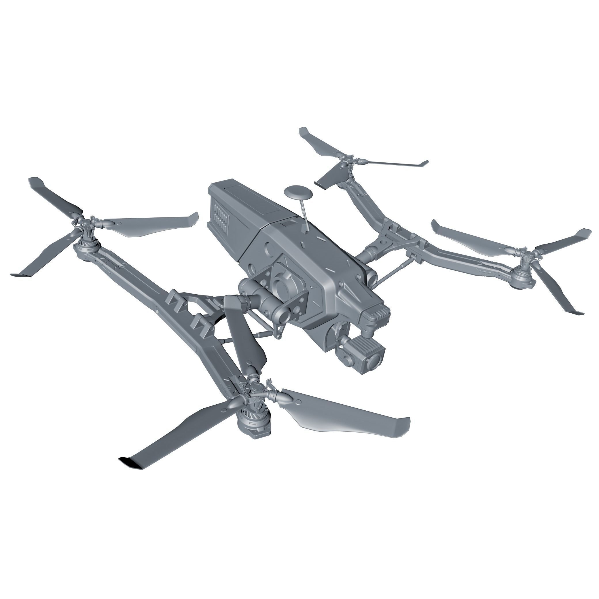 Drone R14 Multi Cam-V4 3D model_4
