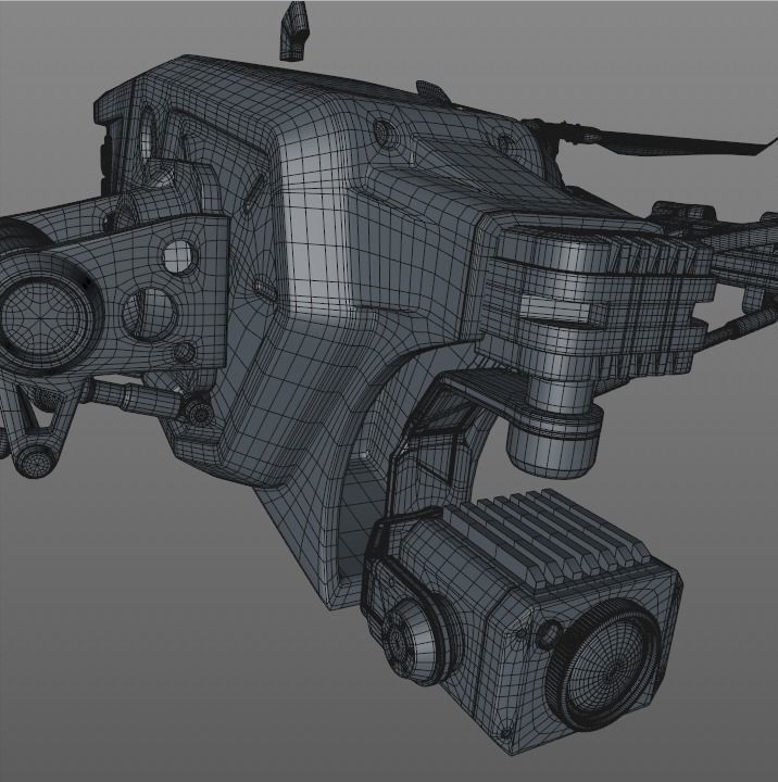 Drone R14 Multi Cam-V4 3D model_5