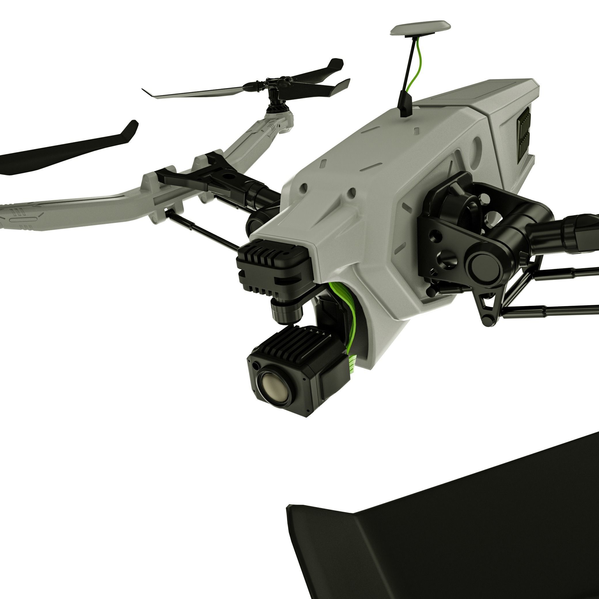 Drone R14 Multi Cam-V4 3D model_1