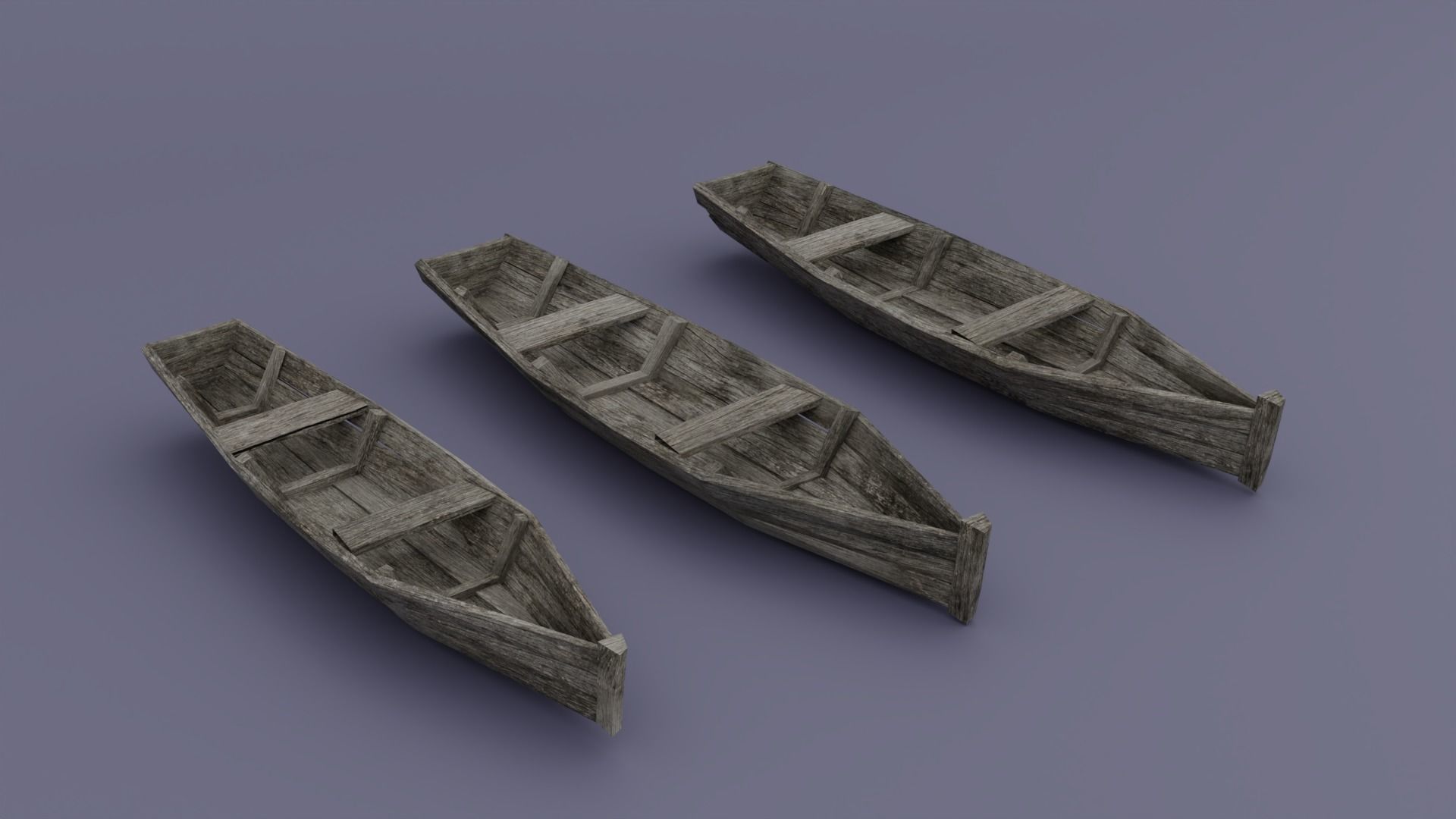 Pirate town Low-poly 3D model_19