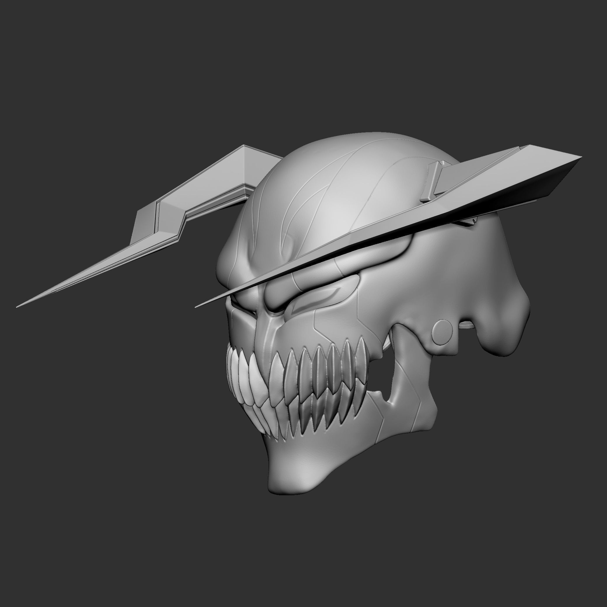 Ichigo VASTO LORDE Hollow Mask 3D print model_7
