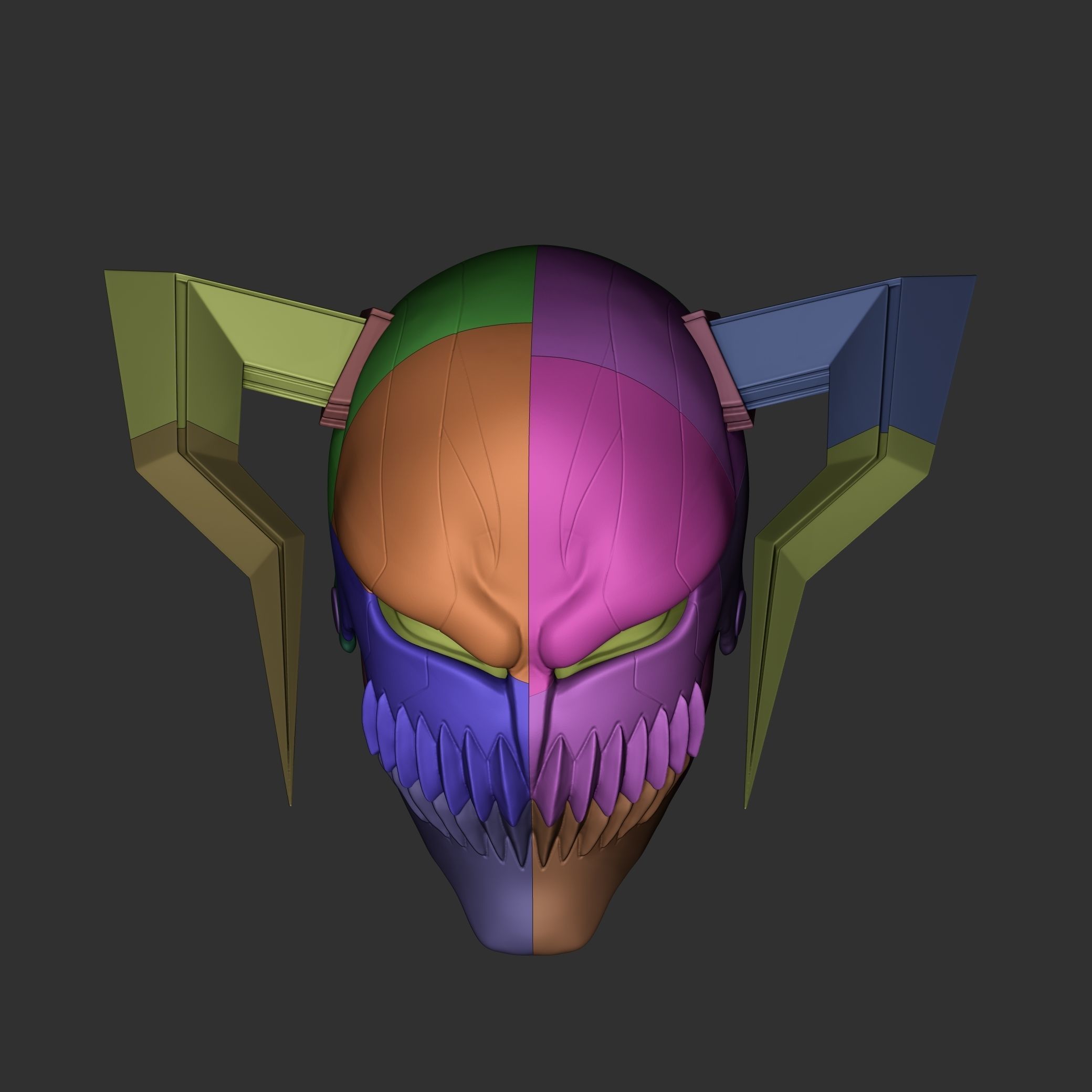 Ichigo VASTO LORDE Hollow Mask 3D print model_19