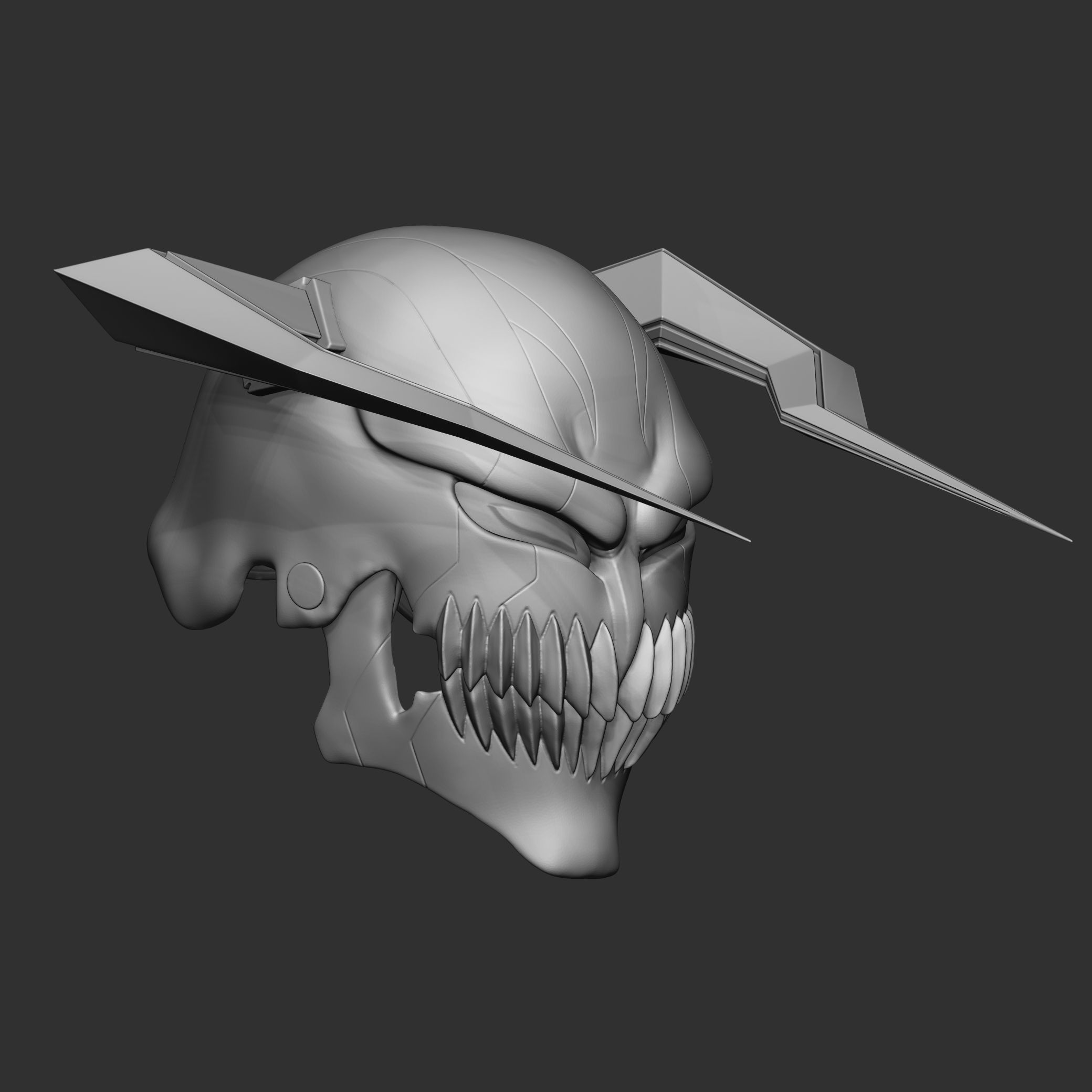 Ichigo VASTO LORDE Hollow Mask 3D print model_2