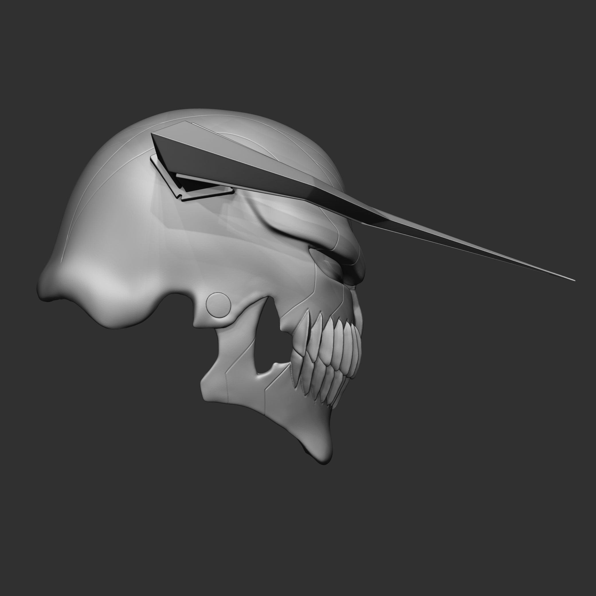 Ichigo VASTO LORDE Hollow Mask 3D print model_3