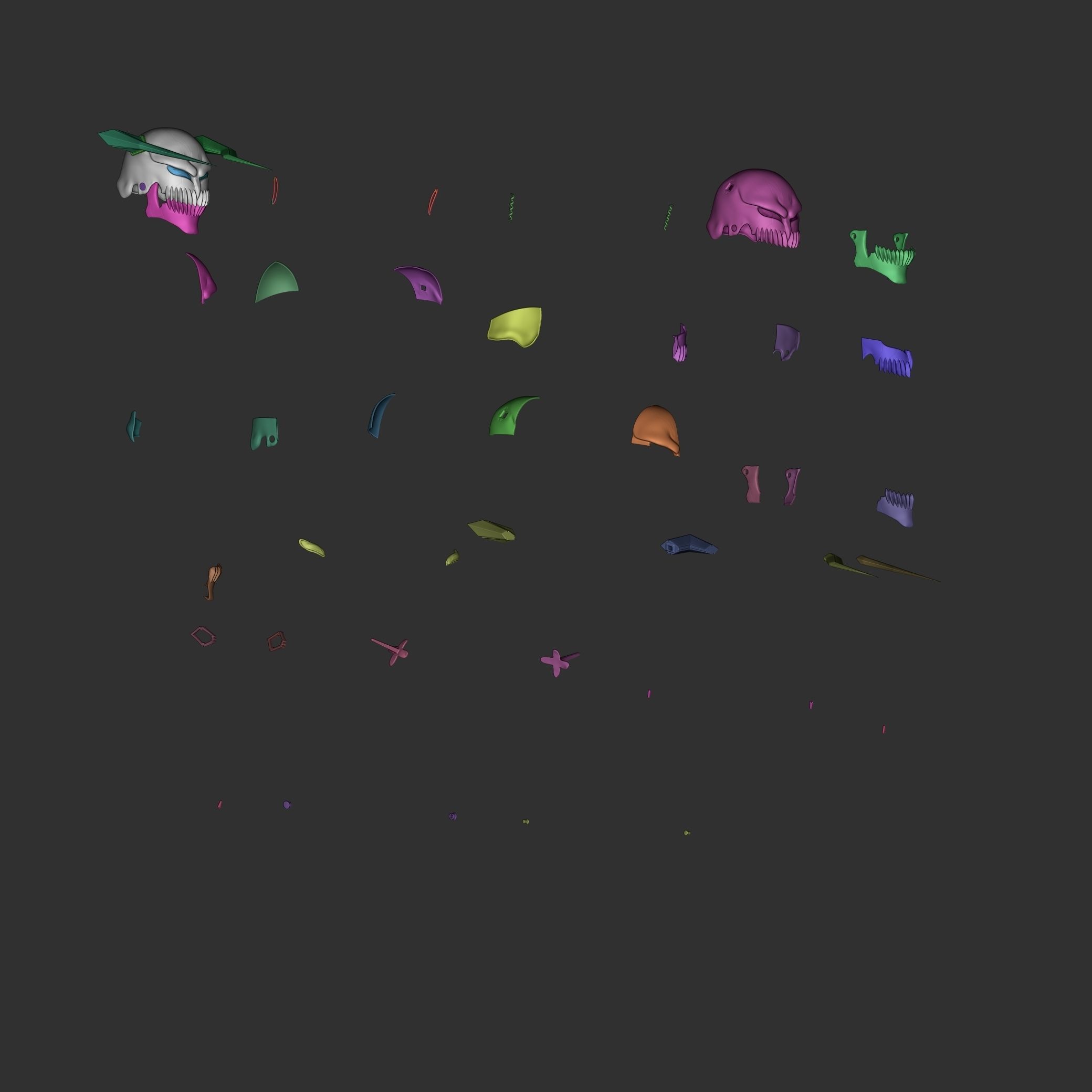 Ichigo VASTO LORDE Hollow Mask 3D print model_20