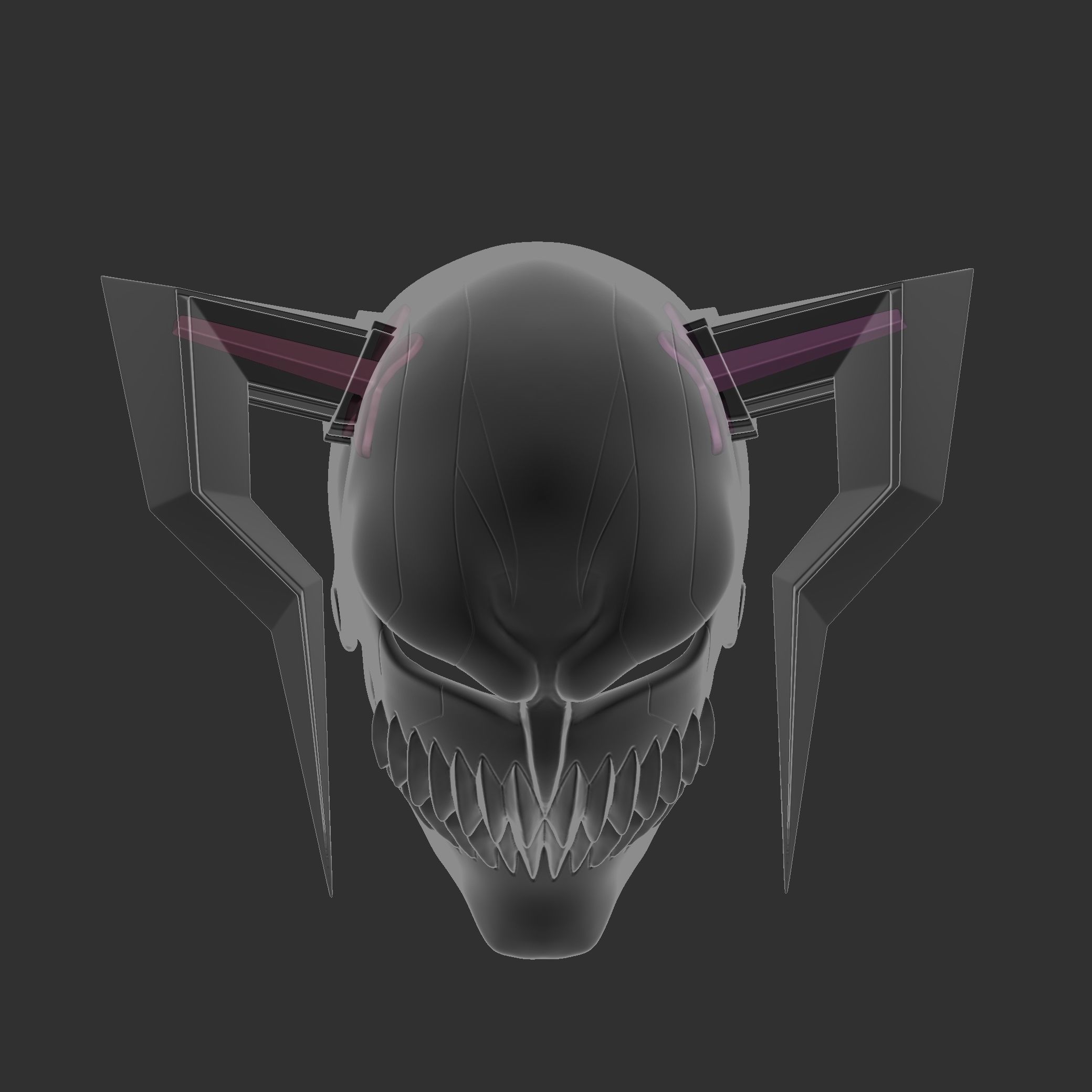 Ichigo VASTO LORDE Hollow Mask 3D print model_16