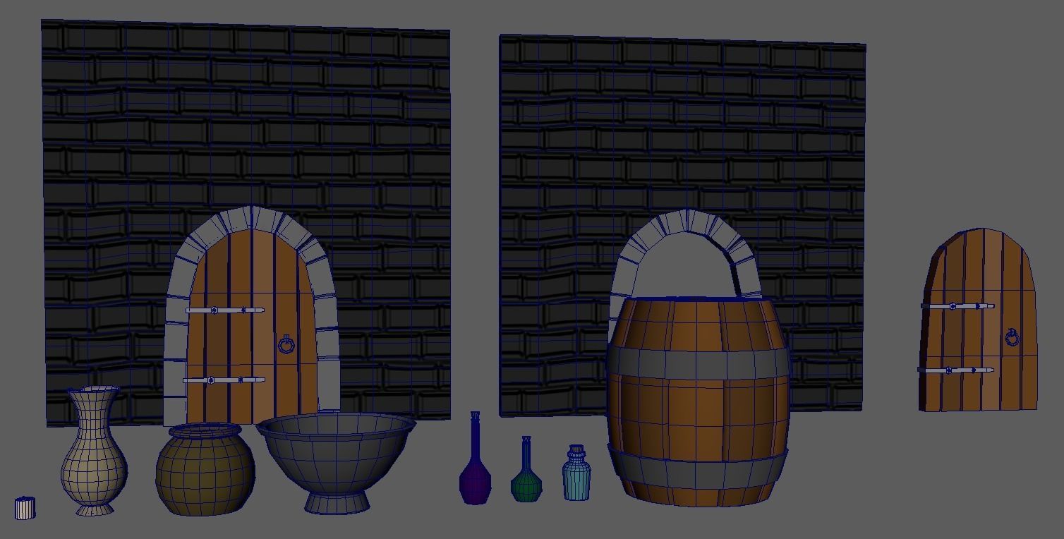 LowPoly Dungeon Props  Assets Low-poly 3D model_5