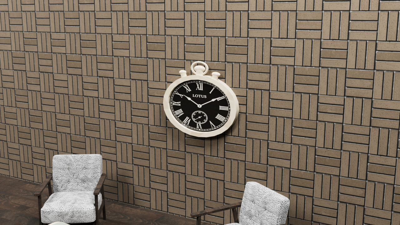free Lotus Georgia model wall clock Free 3D model_1