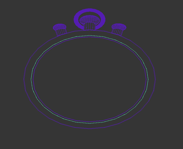 free Lotus Georgia model wall clock Free 3D model_3