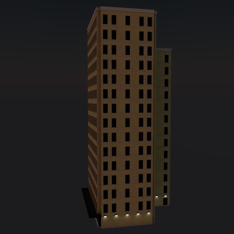 Simple High-rise 3D model_25