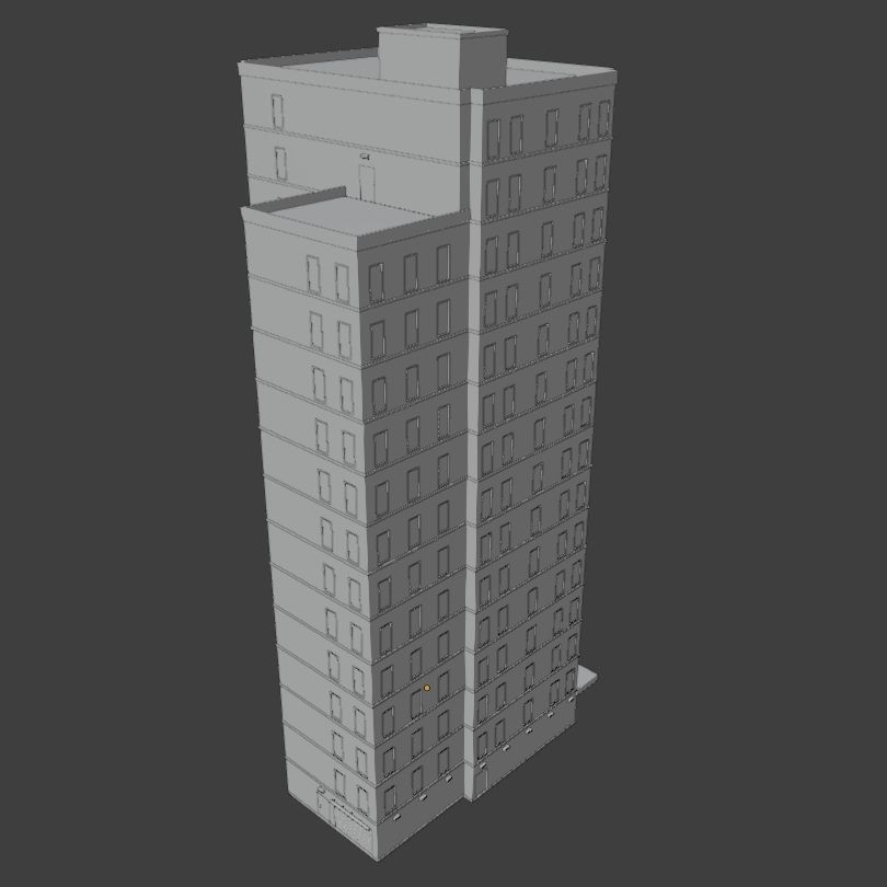 Simple High-rise 3D model_14