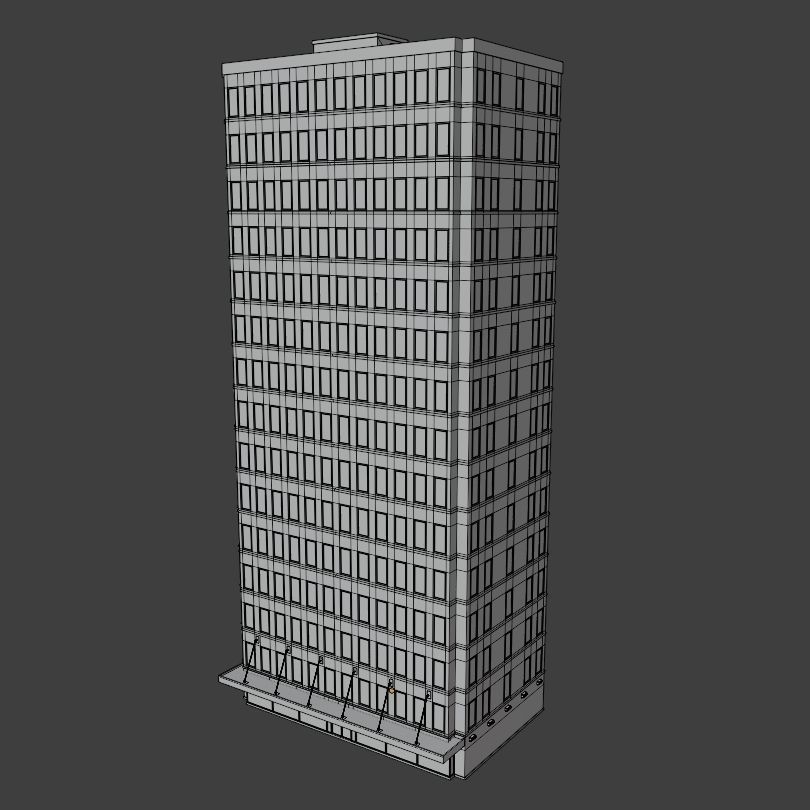 Simple High-rise 3D model_31