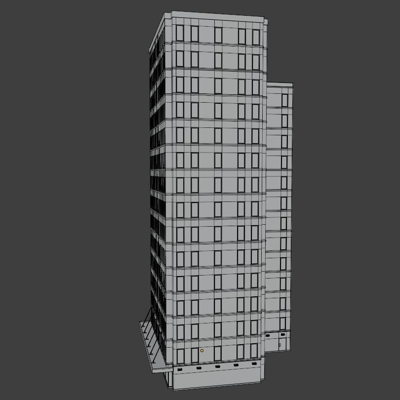 Simple High-rise 3D model_27