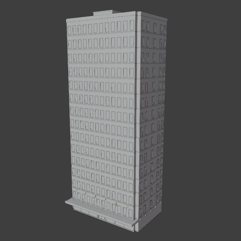 Simple High-rise 3D model_30