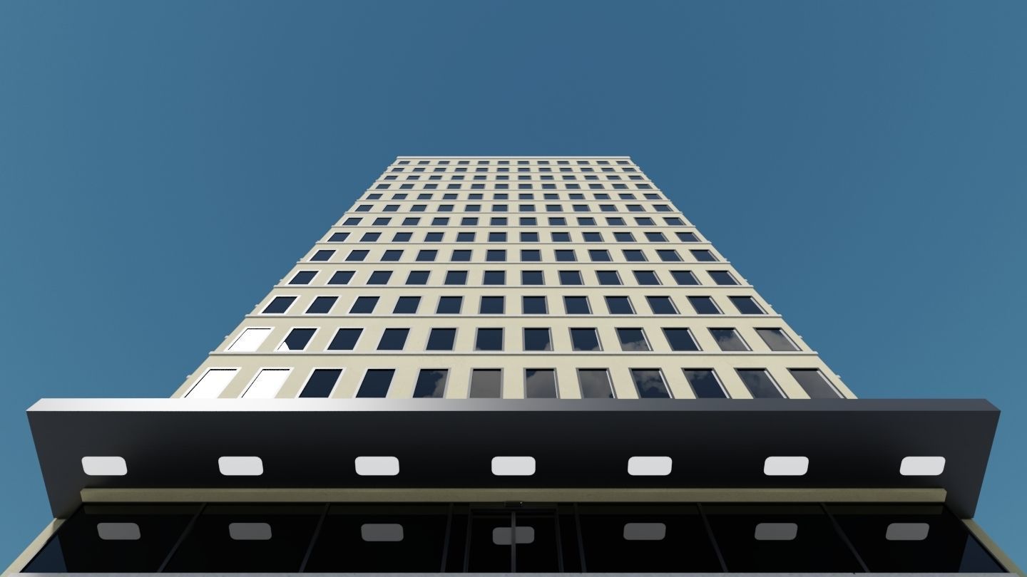Simple High-rise 3D model_40