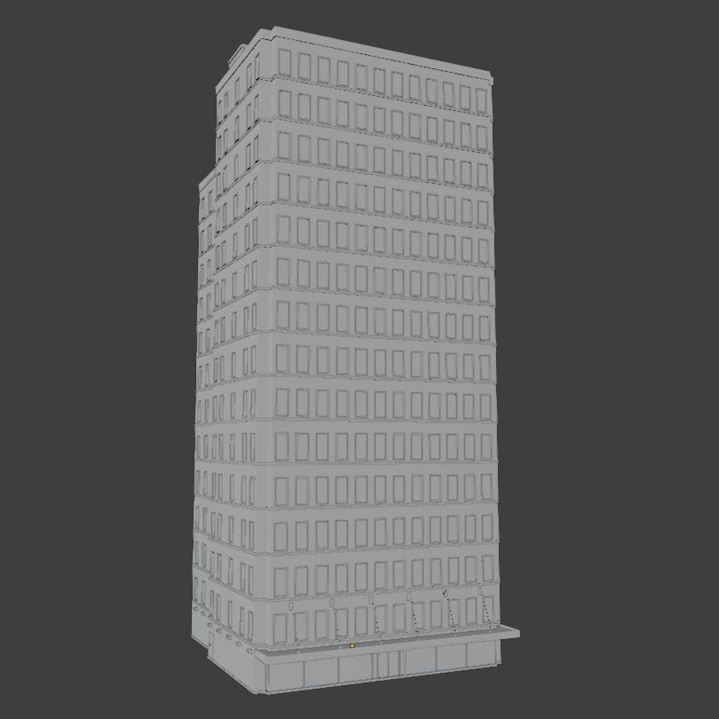 Simple High-rise 3D model_2