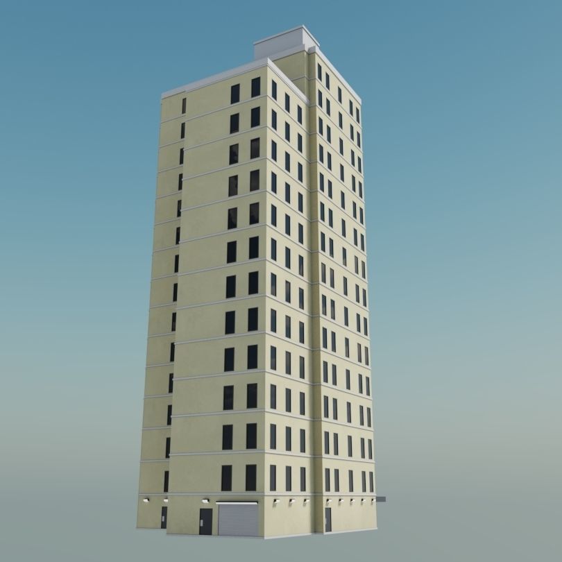 Simple High-rise 3D model_8