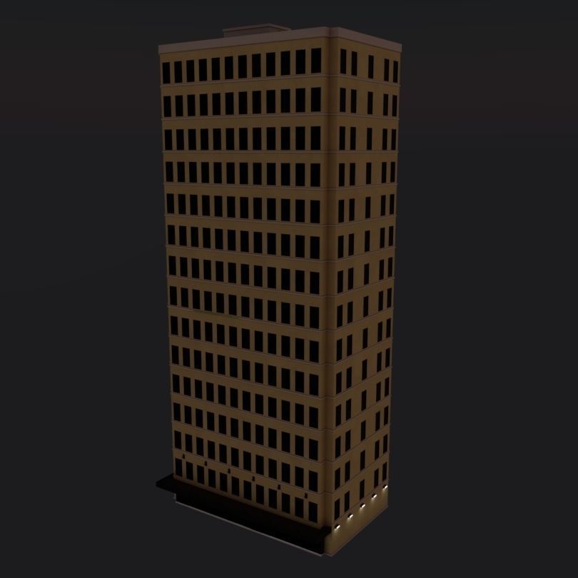 Simple High-rise 3D model_29