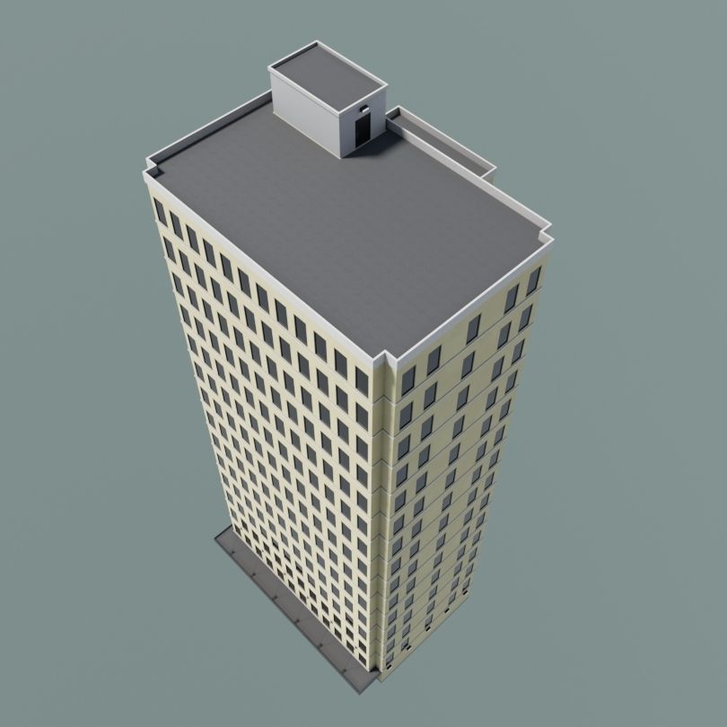 Simple High-rise 3D model_16