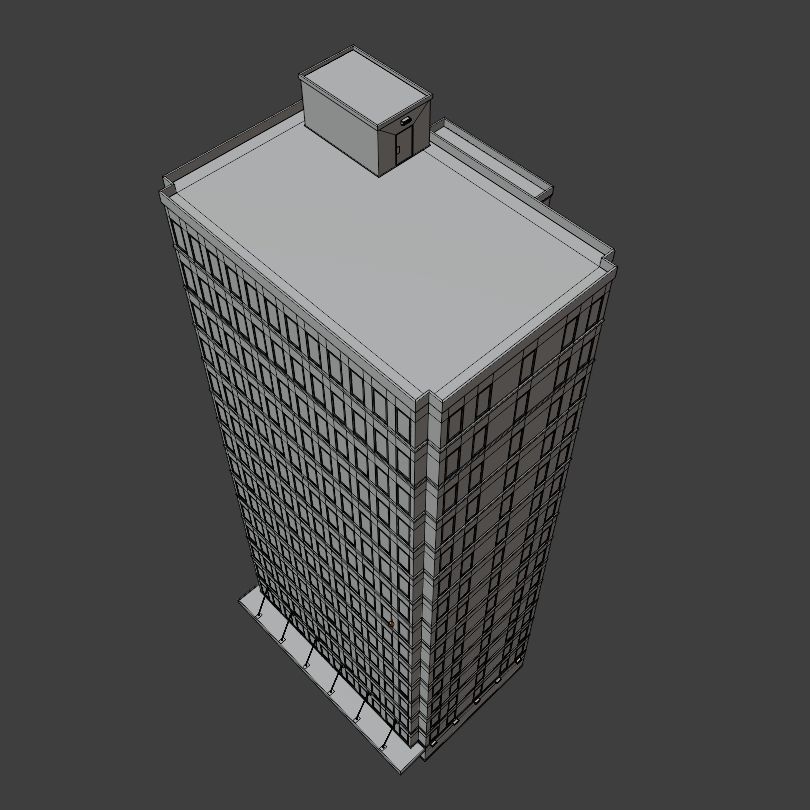 Simple High-rise 3D model_19