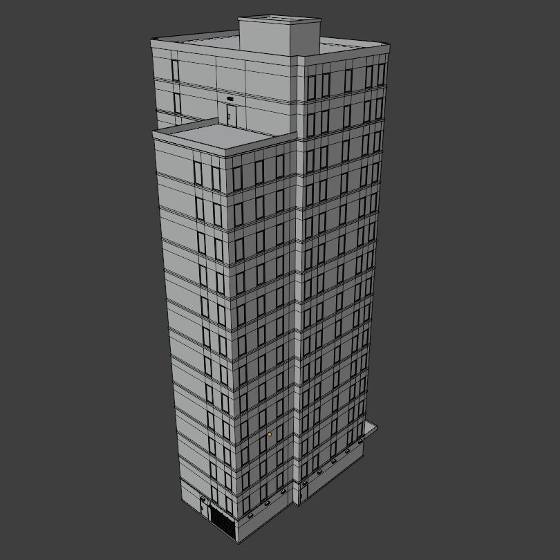 Simple High-rise 3D model_15