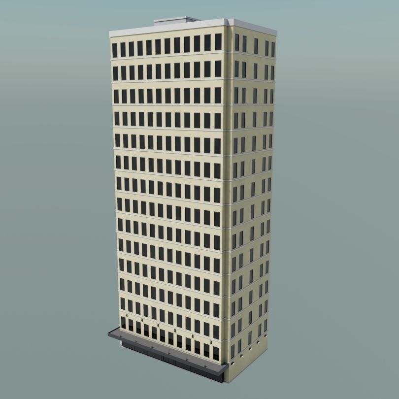 Simple High-rise 3D model_28
