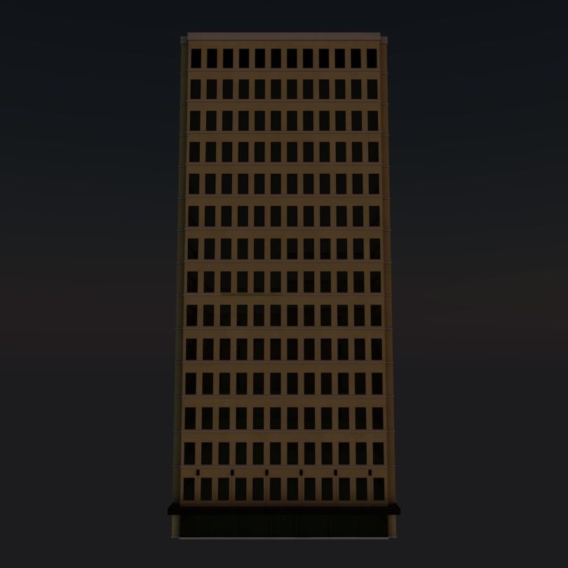 Simple High-rise 3D model_5