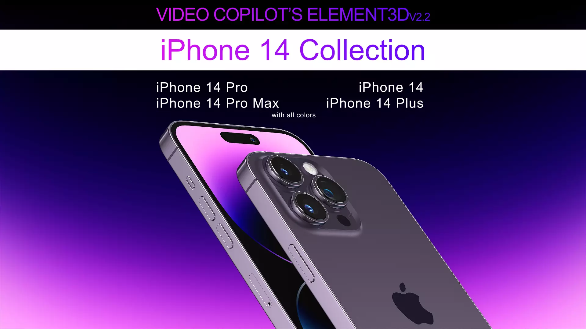Element3D - iPhone 14 Collection 3D model_0
