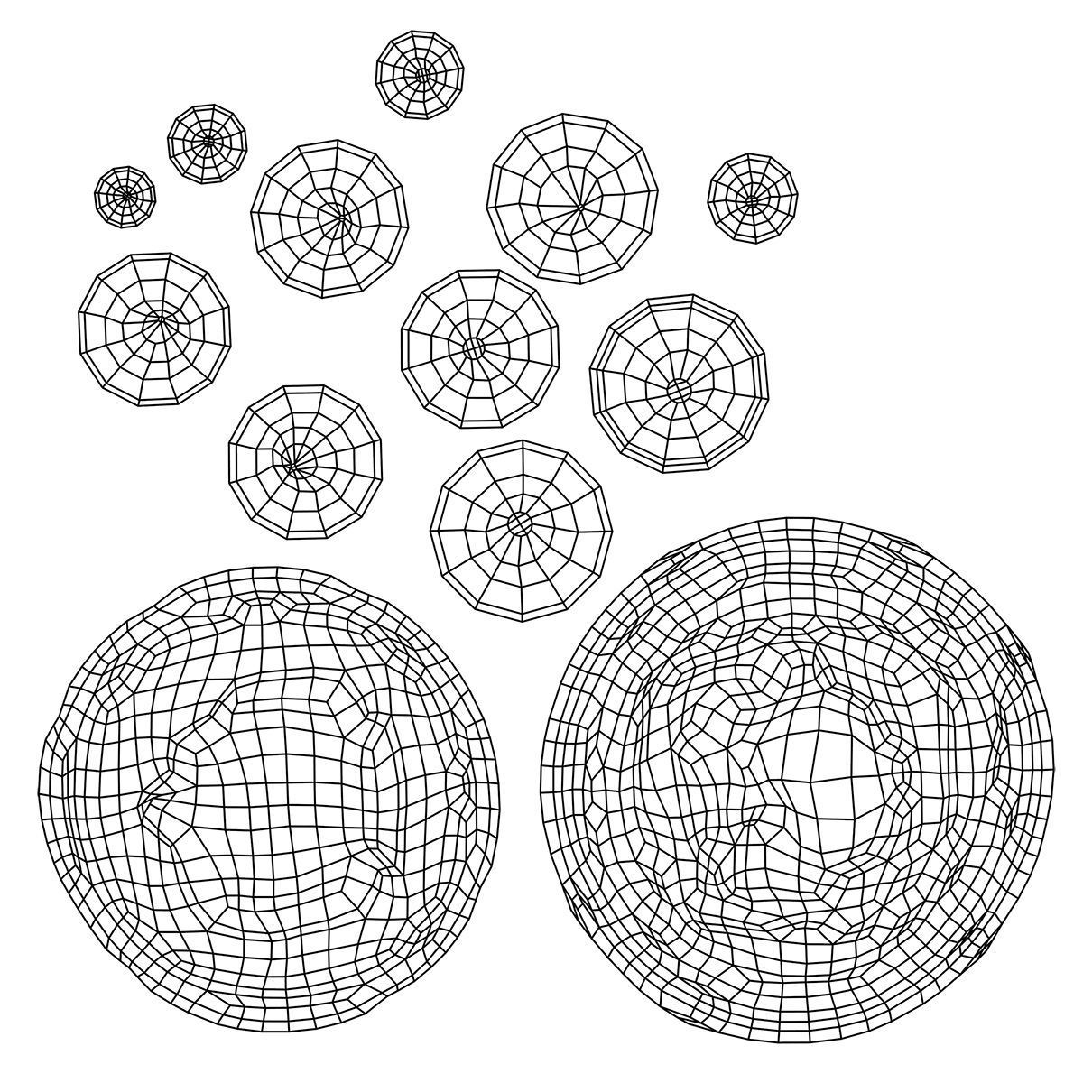 Cartoon Cookie Low-poly 3D model_7