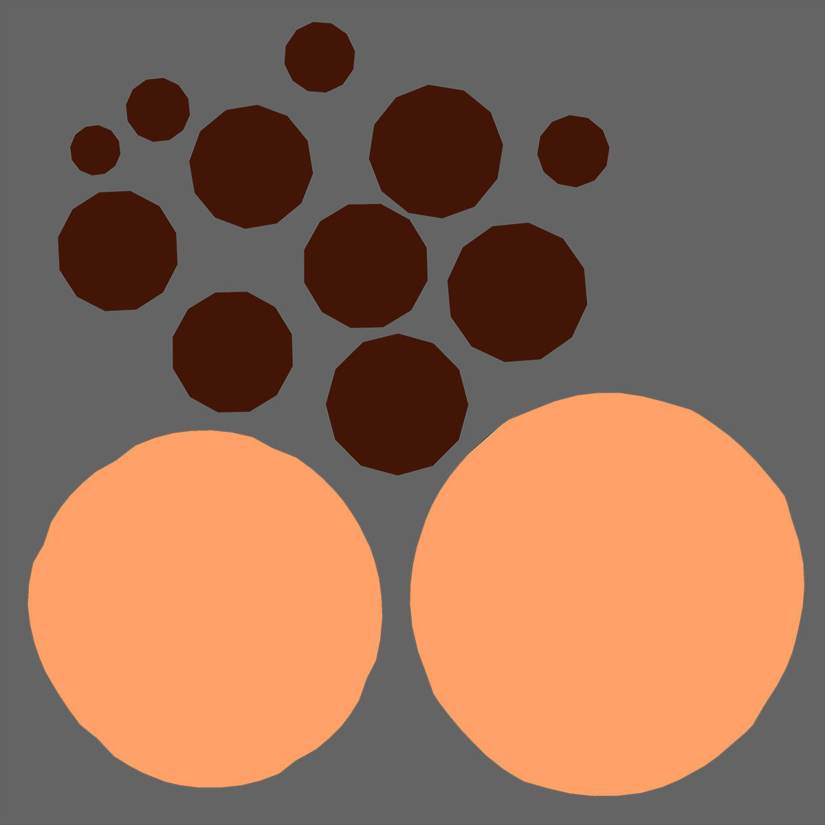 Cartoon Cookie Low-poly 3D model_6