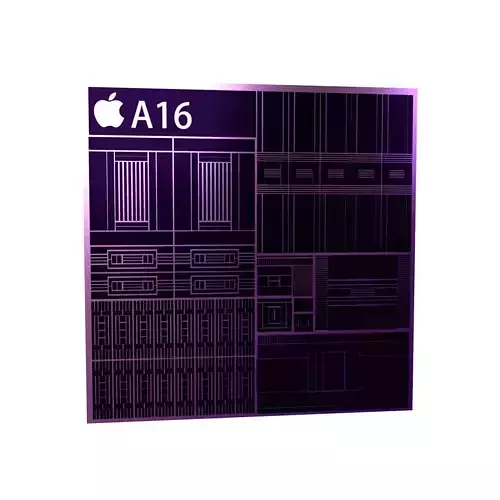 Apple CPU A16 Framework v1 002 Low-poly 3D model