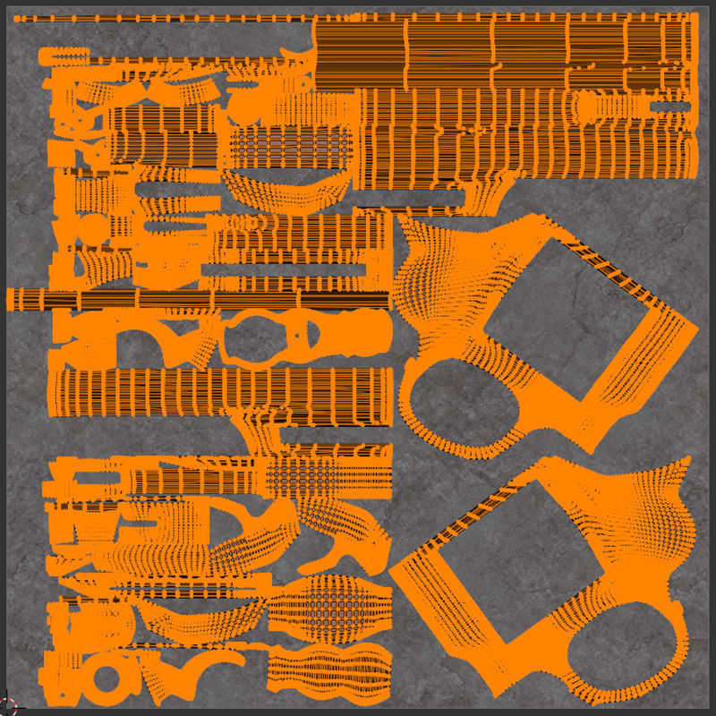 Old Classic Revolver Gun Silver and Black With Bullets 3D model_14