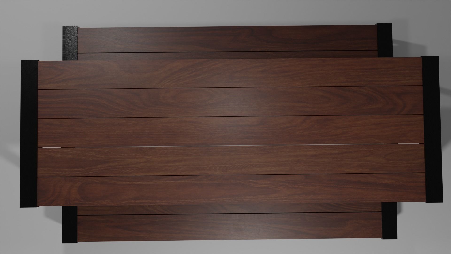 Rustic Dining Table 3D model_2