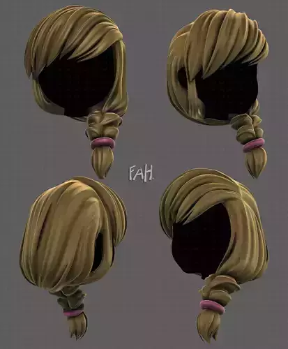 3D Hair style for girl V108
