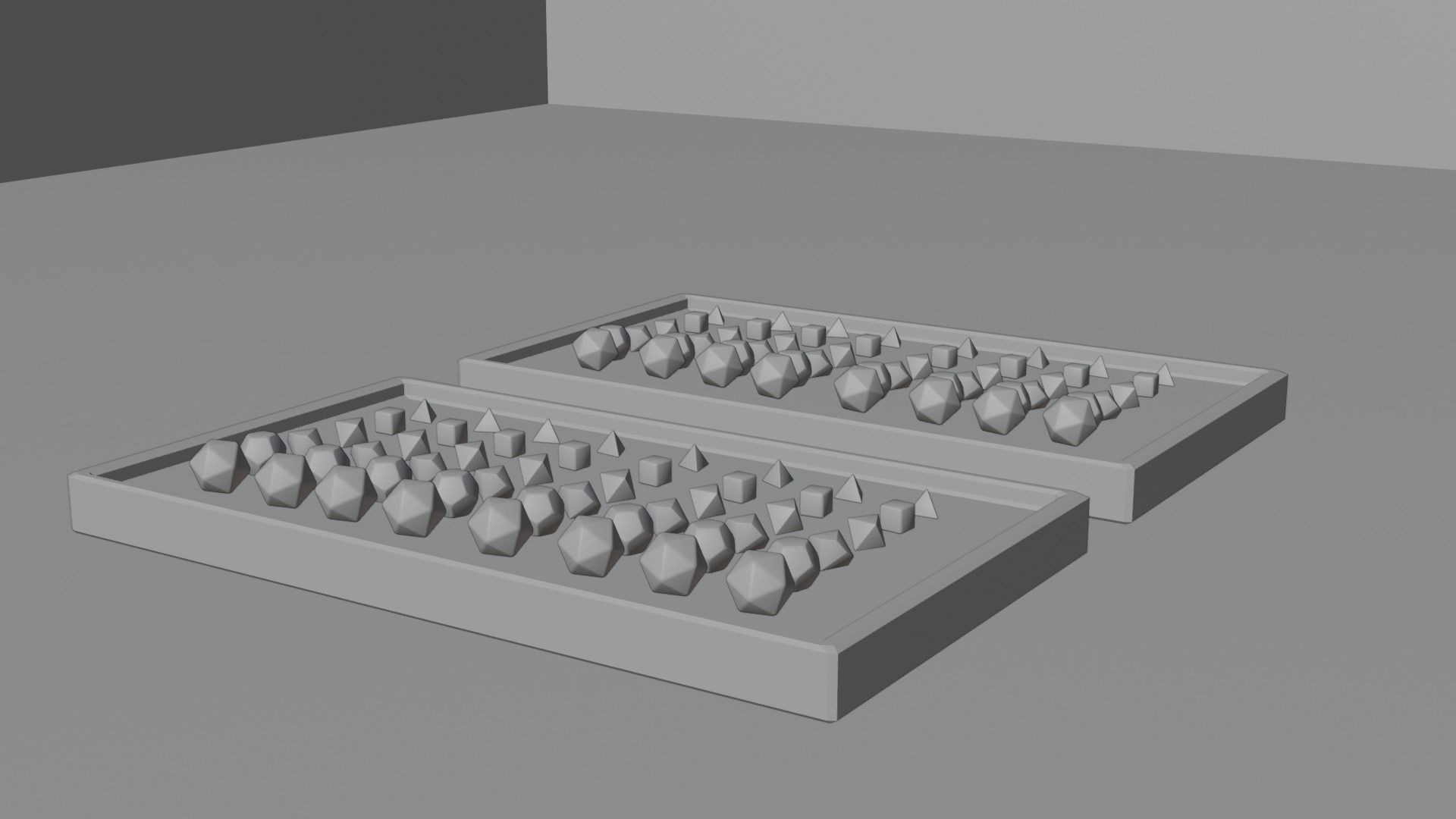 Dice Sets Low-poly 3D model_1