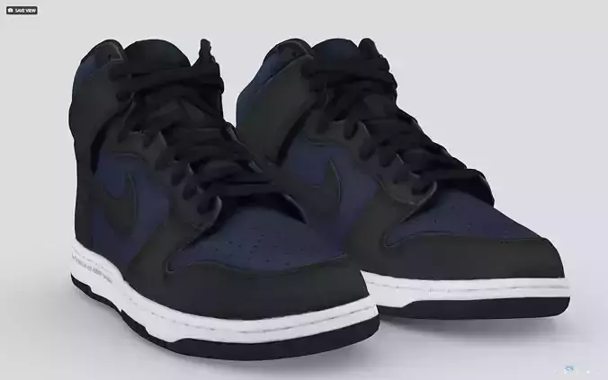 fragment design x Nike Air Dunk High tokyo 3D model