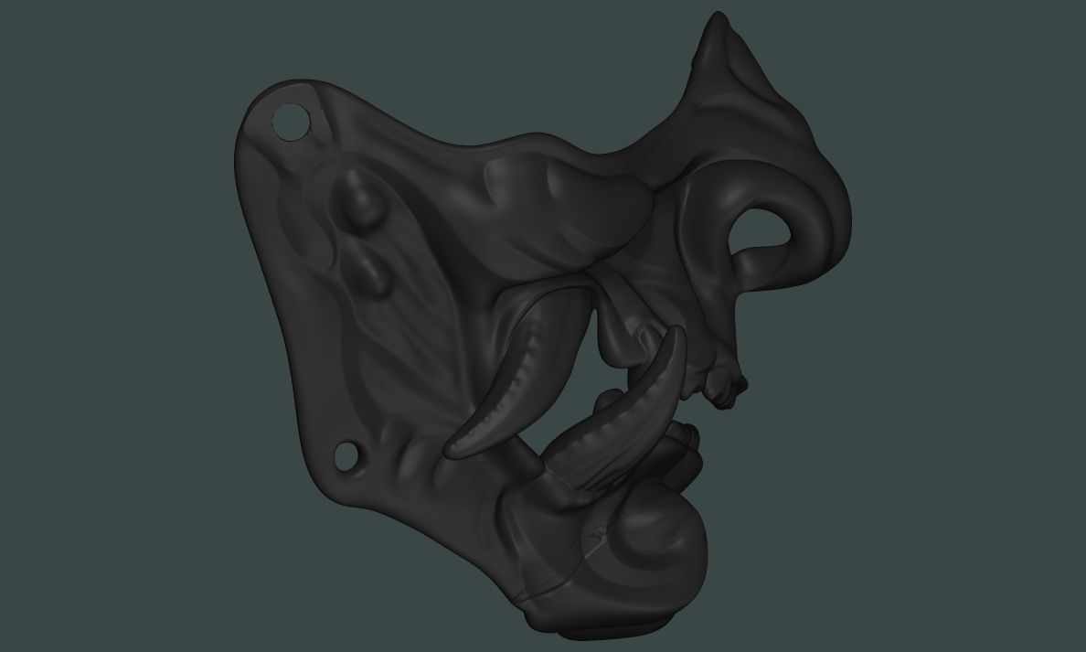 HANYA Halfmask - lifesize 3D print model_7