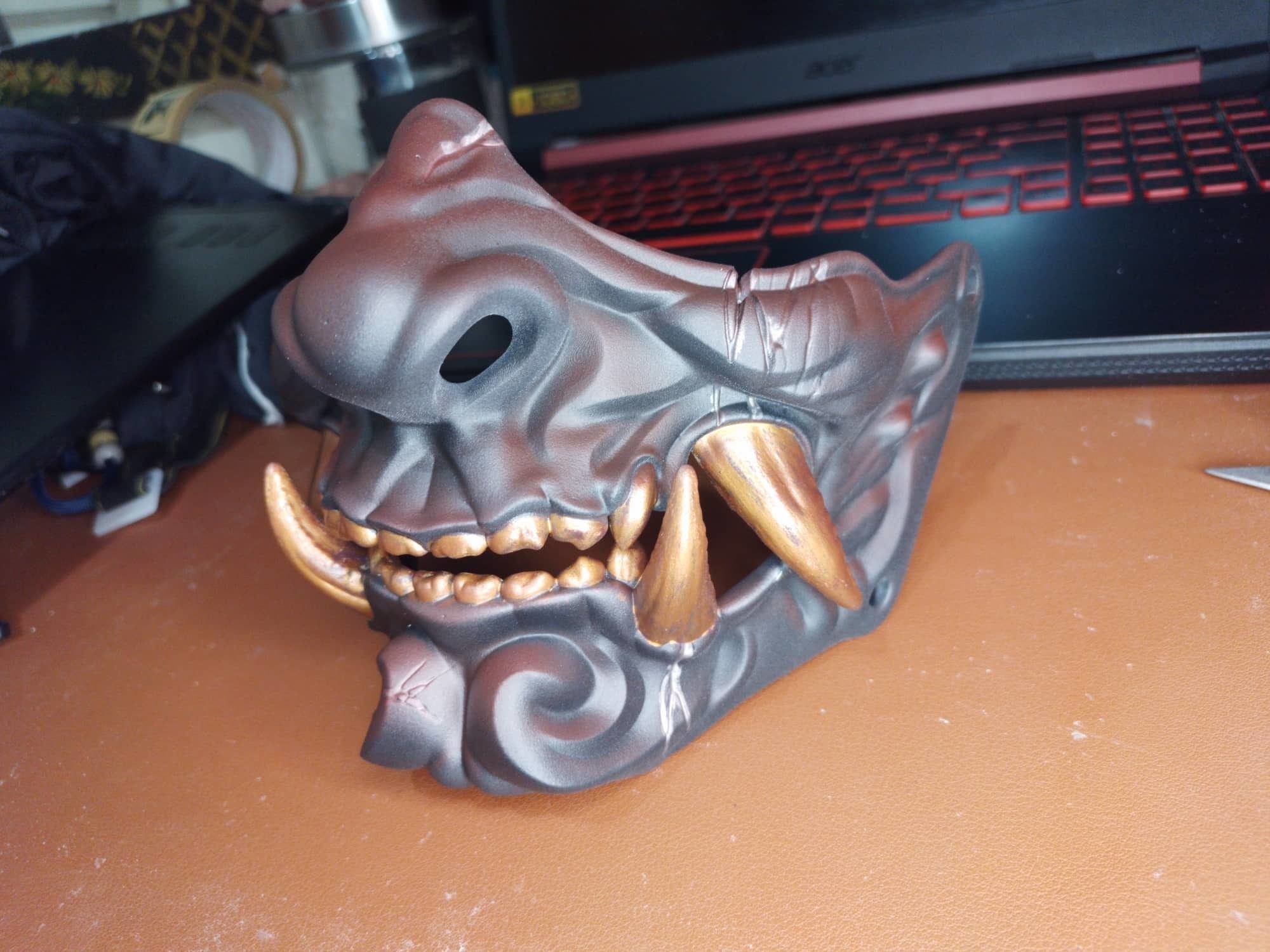 HANYA Halfmask - lifesize 3D print model_9