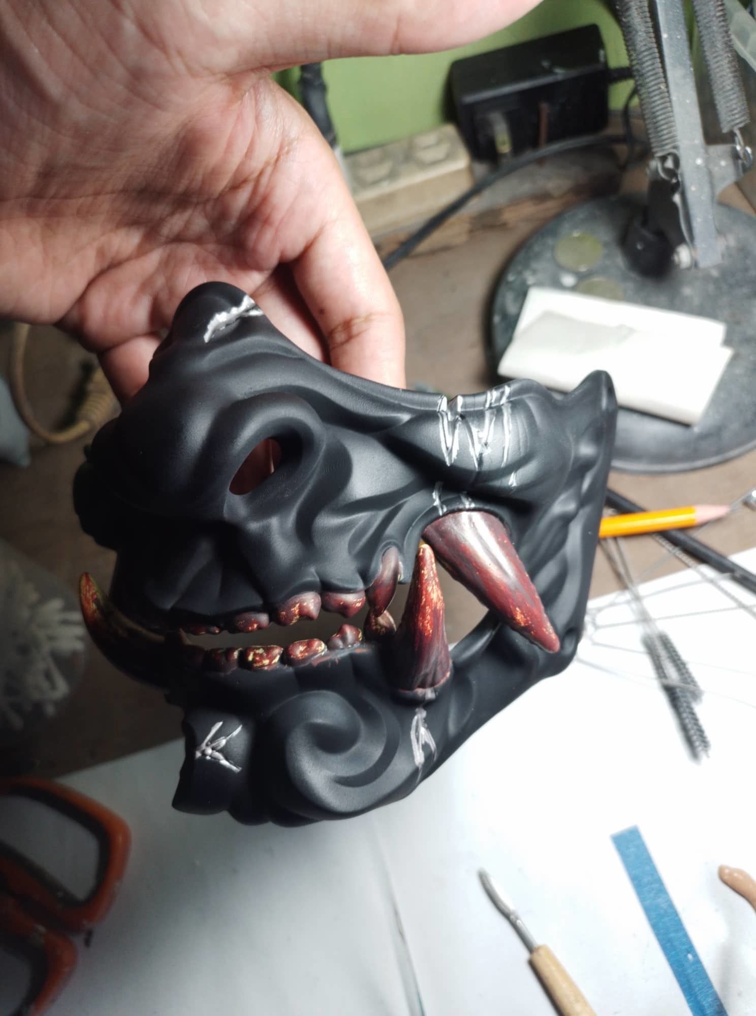 HANYA Halfmask - lifesize 3D print model_10